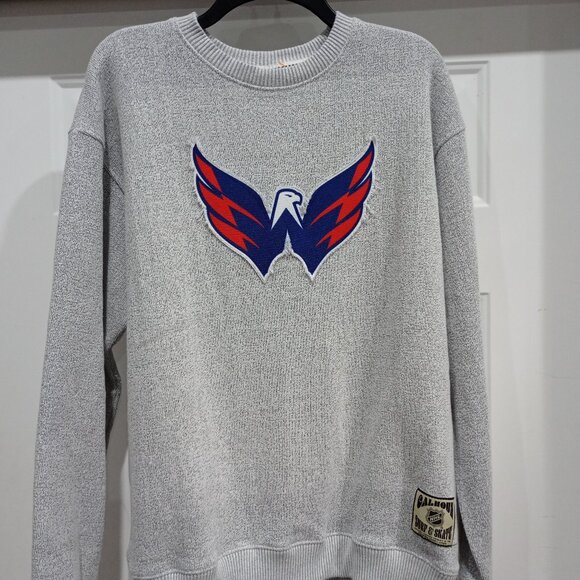 Calhoun Washington Capitals Sweater/Sweatshirt Adult Large Gray Logo Pullover - Picture 1 of 11
